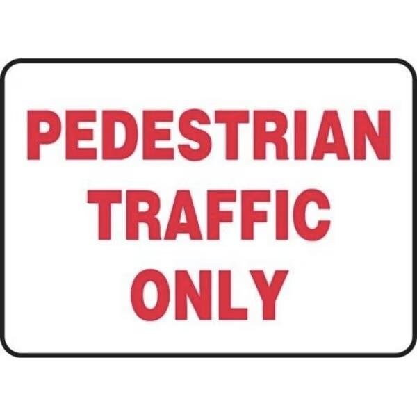Accuform Safety Sign PEDESTRIAN TRAFFIC ONLY MVHR951XL MVHR951XL - main